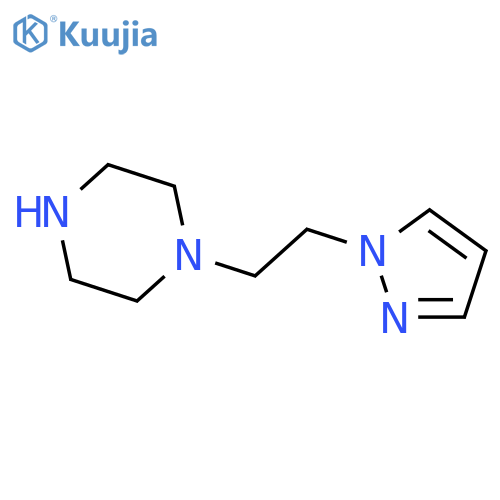 1-2-(1H-pyrazol-1-yl)ethylpiperazine structure