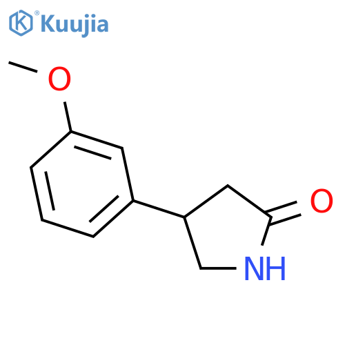 4-(3-methoxyphenyl)pyrrolidin-2-one structure