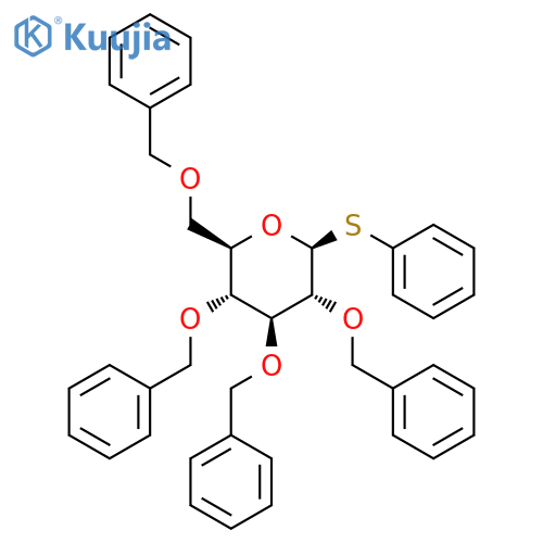 Phenyl 2,3,4,6-tetra-O-benzyl-1-thio-β-D-glucopyranoside structure