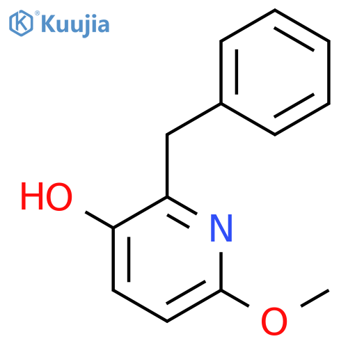 3-Pyridinol, 6-methoxy-2-(phenylmethyl)- structure