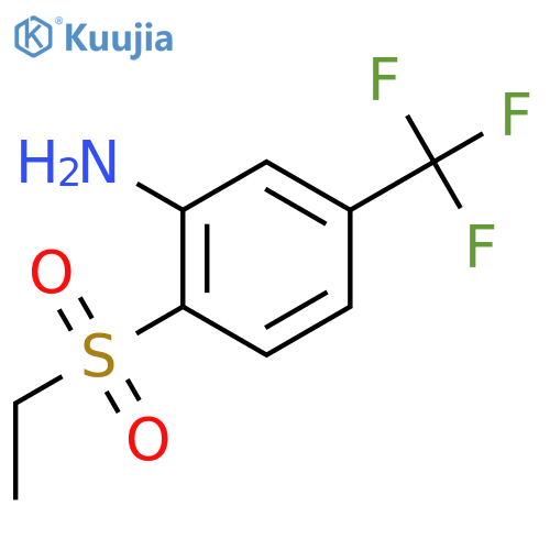 Benzenamine,2-(ethylsulfonyl)-5-(trifluoromethyl)- structure