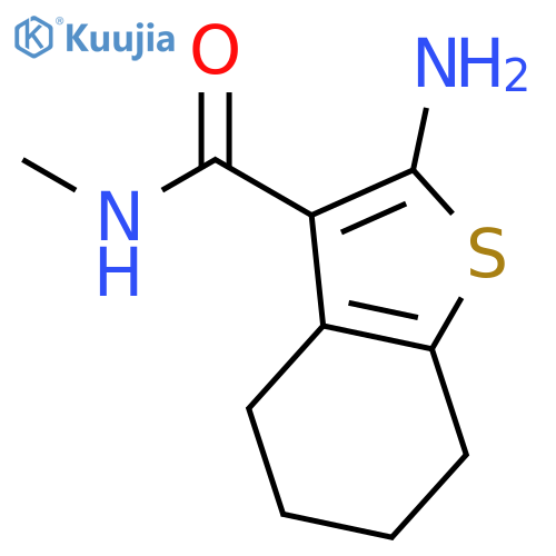 2-amino-N-methyl-4,5,6,7-tetrahydro-1-benzothiophene-3-carboxamide structure