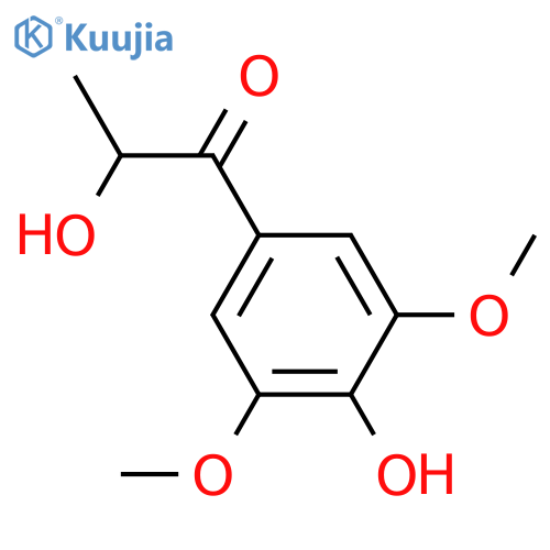 2-Hydroxy-1-(4-hydroxy-3,5-dimethoxy-phenyl)-propan-1-on structure