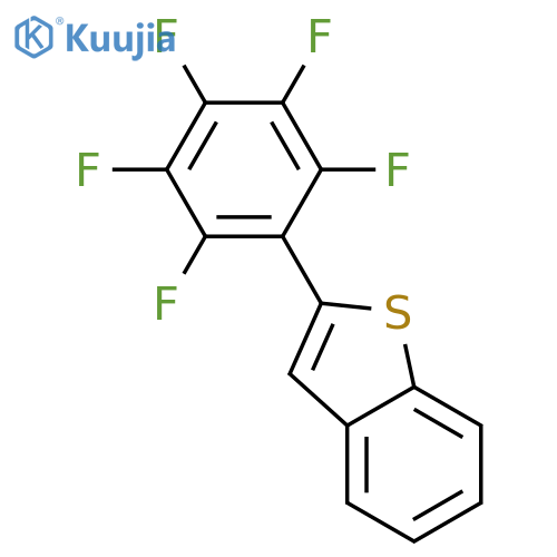 Benzo[b]thiophene, 2-(2,3,4,5,6-pentafluorophenyl)- structure