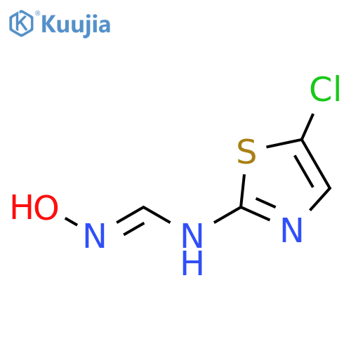 Methanimidamide, N-(5-chloro-2-thiazolyl)-N'-hydroxy- structure