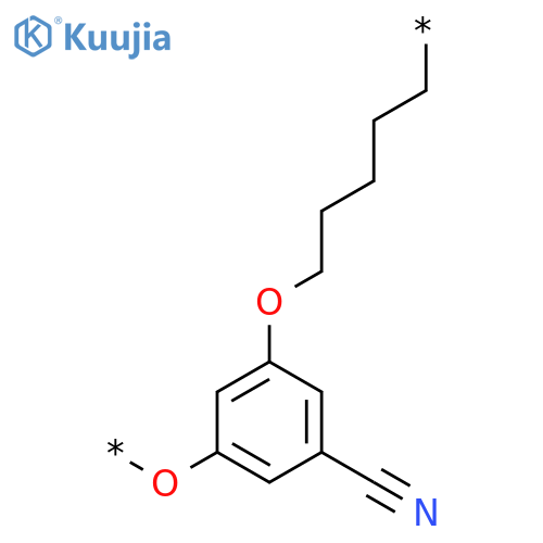 Poly[oxy(5-cyano-1,3-phenylene)oxy-1,5-pentanediyl] structure