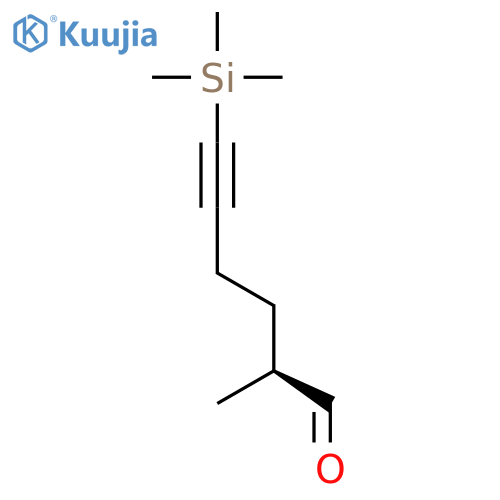 5-Hexynal, 2-methyl-6-(trimethylsilyl)-, (2S)- structure