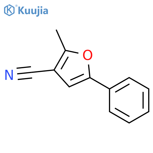 2-Methyl-5-phenyl-furan-3-carbonitrile structure