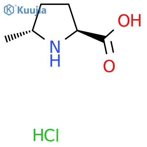 (2S,5R)-5-methylpyrrolidine-2-carboxylic acid hydrochloride structure