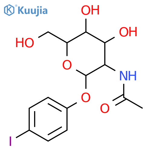 4-Iodophenyl 2-acetamido-2-deoxy-b-D-glucopyranoside structure