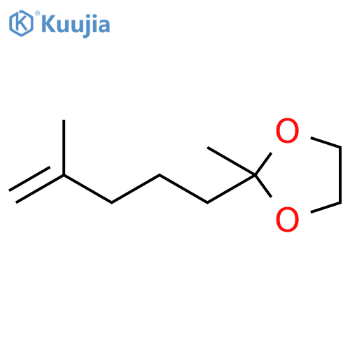 1,3-Dioxolane, 2-methyl-2-(4-methyl-4-pentenyl)- structure