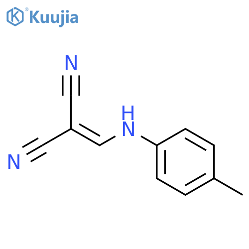 2-((p-Tolylamino)methylene)malononitrile structure