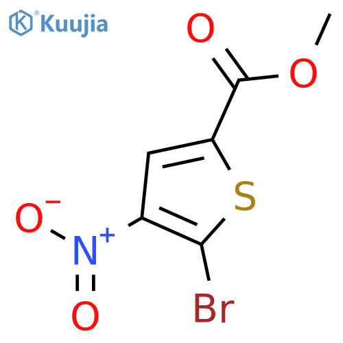 methyl 5-bromo-4-nitro-thiophene-2-carboxylate structure