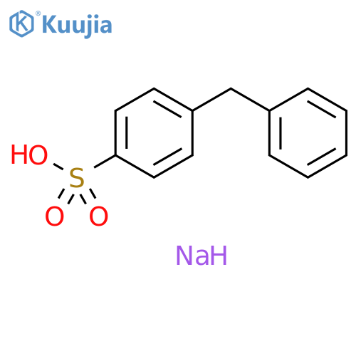 Benzenesulfonic acid, 4-(phenylmethyl)-, sodium salt (1:1) structure