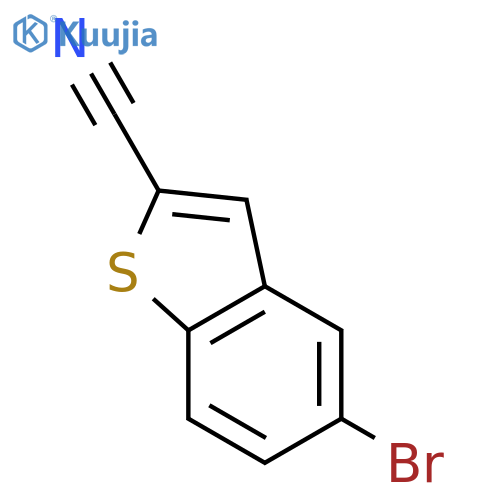 5-Bromobenzobthiophene-2-carbonitrile structure
