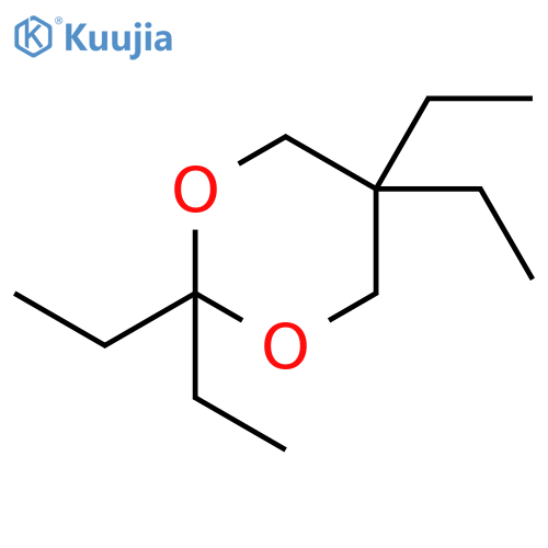 1,3-Dioxane, 2,2,5,5-tetraethyl- structure