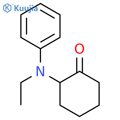 2-[ethyl(phenyl)amino]cyclohexanone structure