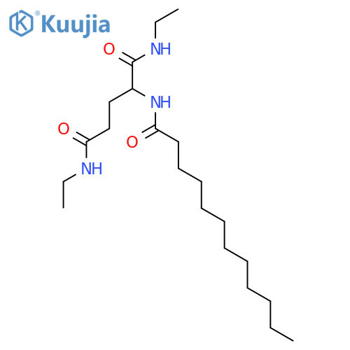Pentanediamide, N,N'-diethyl-2-[(1-oxododecyl)amino]- structure