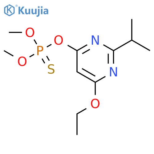 O-[6-ethoxy-2-(1-methylethyl)pyrimidin-4-yl] O,O-dimethyl thiophosphate structure