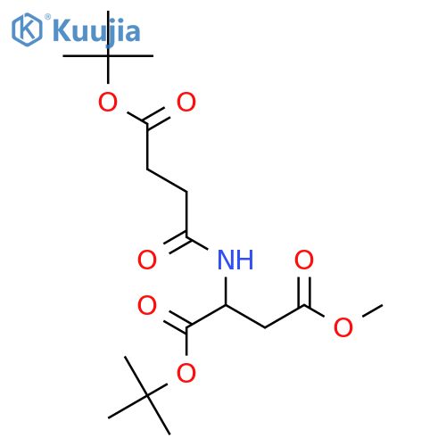 L-Aspartic acid, N-[4-(1,1-dimethylethoxy)-1,4-dioxobutyl]-, 1-(1,1-dimethylethyl) 4-methyl ester structure