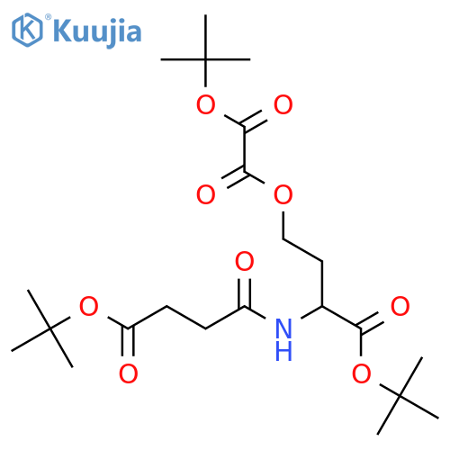 Ethanedioic acid, 1-(1,1-dimethylethyl) 2-[(3S)-4-(1,1-dimethylethoxy)-3-[[4-(1,1-dimethylethoxy)-1,4-dioxobutyl]amino]-4-oxobutyl] ester structure