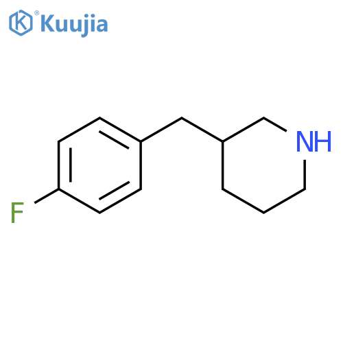 3-(4-Fluorobenzyl)piperidine structure