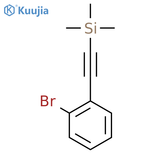 (2-Bromophenylethynyl)trimethylsilane structure