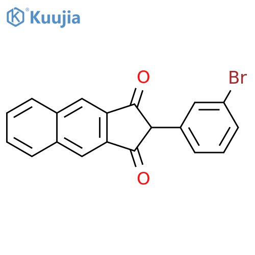 1H-Benz[f]indene-1,3(2H)-dione, 2-(3-bromophenyl)- structure