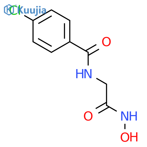 2-(4-chlorophenyl)formamido-N-hydroxyacetamide structure