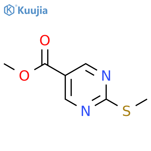 methyl 2-(methylsulfanyl)pyrimidine-5-carboxylate structure