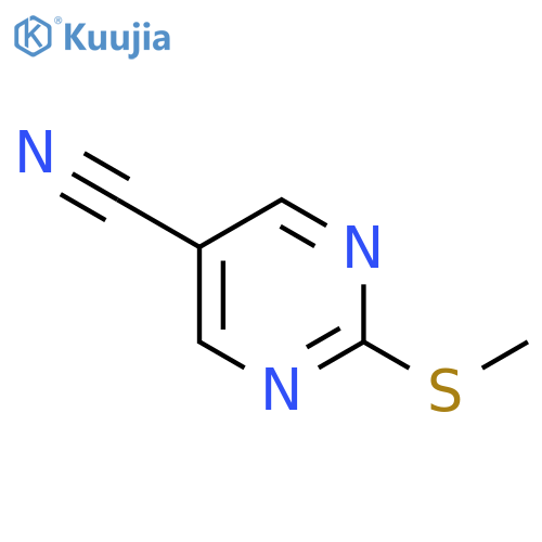 2-(Methylthio)pyrimidine-5-carbonitrile structure