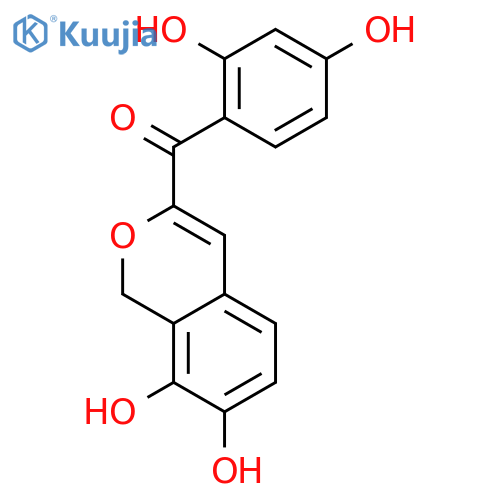 (7,8-dihydroxy-1H-isochromen-3-yl)-(2,4-dihydroxy-phenyl)-methanone structure