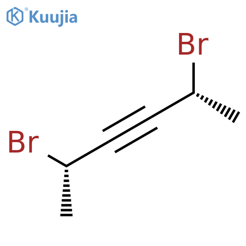 3-Hexyne, 2,5-dibromo-, (R*,S*)- structure
