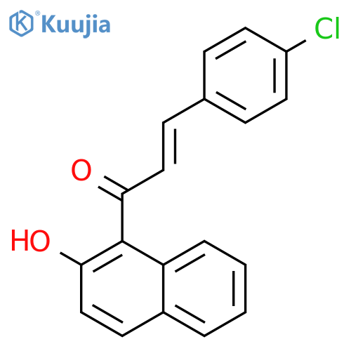 2-Propen-1-one, 3-(4-chlorophenyl)-1-(2-hydroxy-1-naphthalenyl)- structure