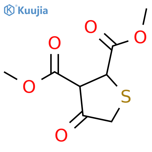 Dimethyl 4-oxotetrahydrothiophene-2,3-dicarboxylate structure