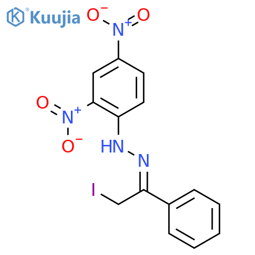 Ethanone,2-iodo-1-phenyl-, 2-(2,4-dinitrophenyl)hydrazone structure