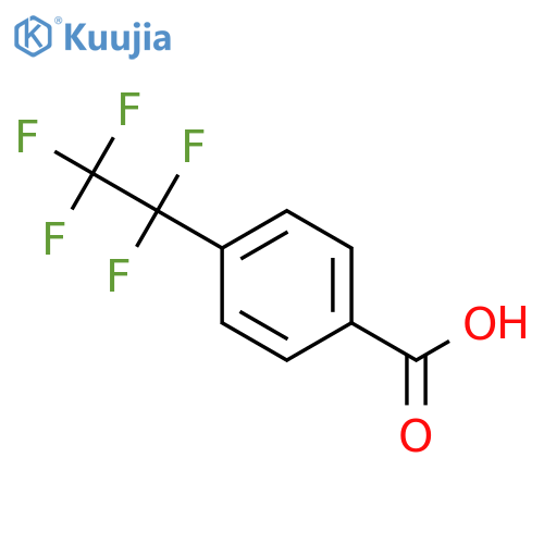 4-(1,1,2,2,2-Pentafluoroethyl)benzoic acid structure