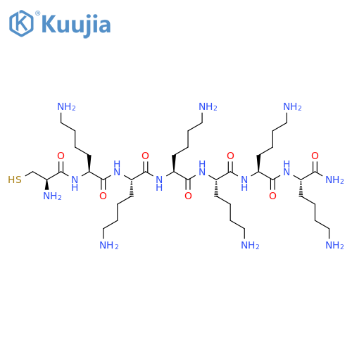 L-Lysinamide, L-cysteinyl-L-lysyl-L-lysyl-L-lysyl-L-lysyl-L-lysyl- structure