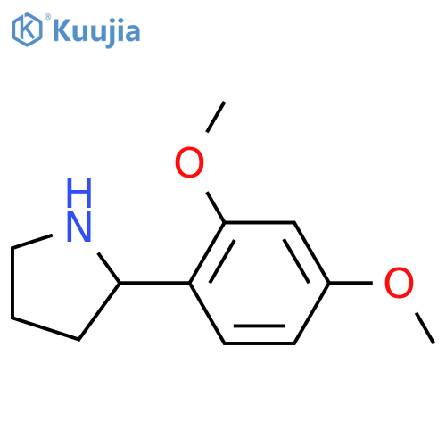 2-(2,4-Dimethoxyphenyl)pyrrolidine structure