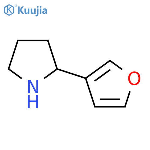 2-Furan-3-yl-pyrrolidine structure