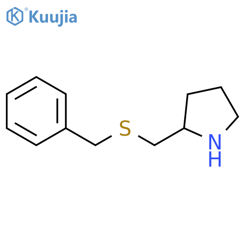 2-[(Benzylsulfanyl)methyl]pyrrolidine structure