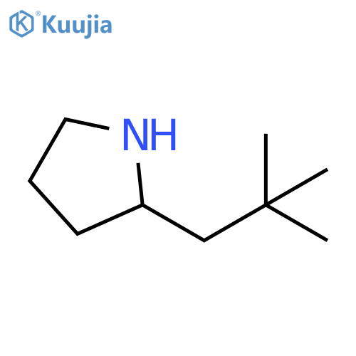 2-(2,2-dimethylpropyl)pyrrolidine structure