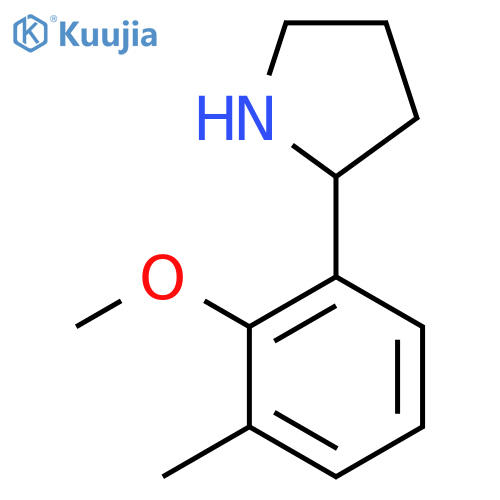 2-(2-methoxy-3-methylphenyl)pyrrolidine structure