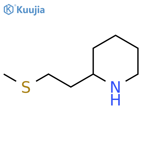 2-[2-(methylsulfanyl)ethyl]piperidine structure