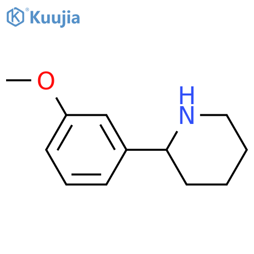 2-(3-Methoxyphenyl)piperidine structure
