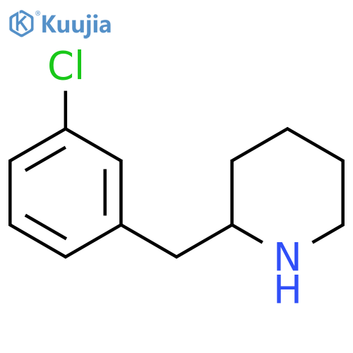 2-(3-chlorophenyl)methylpiperidine structure