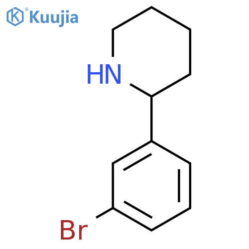 2-(3-Bromophenyl)piperidine structure