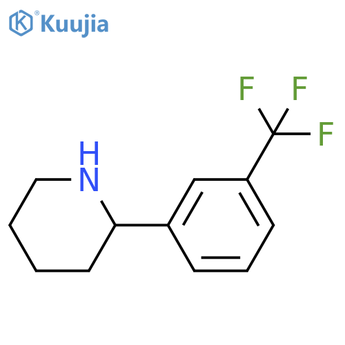 2-[3-(Trifluoromethyl)phenyl]piperidine structure