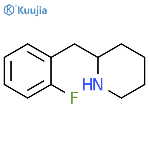 2-(2-fluorophenyl)methylpiperidine structure