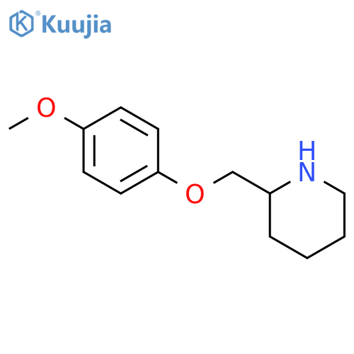 2-[(4-Methoxyphenoxy)methyl]piperidine structure